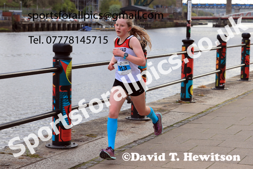 Junior 3k, 2026 Quayside 5k and Junior 3k, Newcastle/Gateshead. Photo: David T. Hewitson/Sports for All Pics